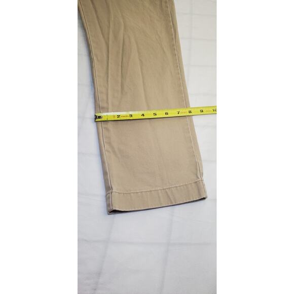 J Crew Pants Mens 32x30 Khaki Tan The Sutton Straight Leg Flat Front Chino Ca14 - Picture 3 of 6